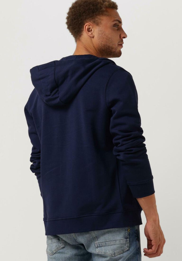 LYLE & SCOTT donkerblauwe lyle & scott trui zip through hoodie