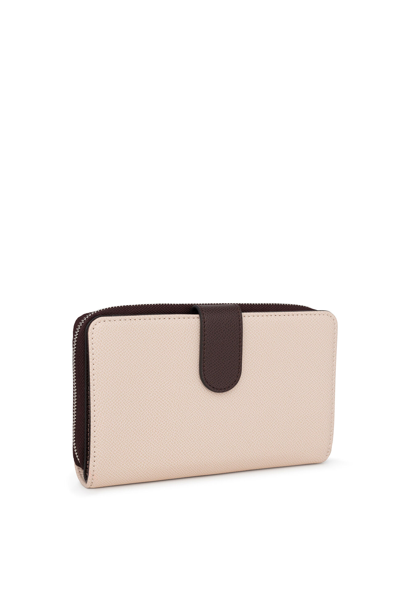 Billetera bege New Dubai Saffiano - Bege
