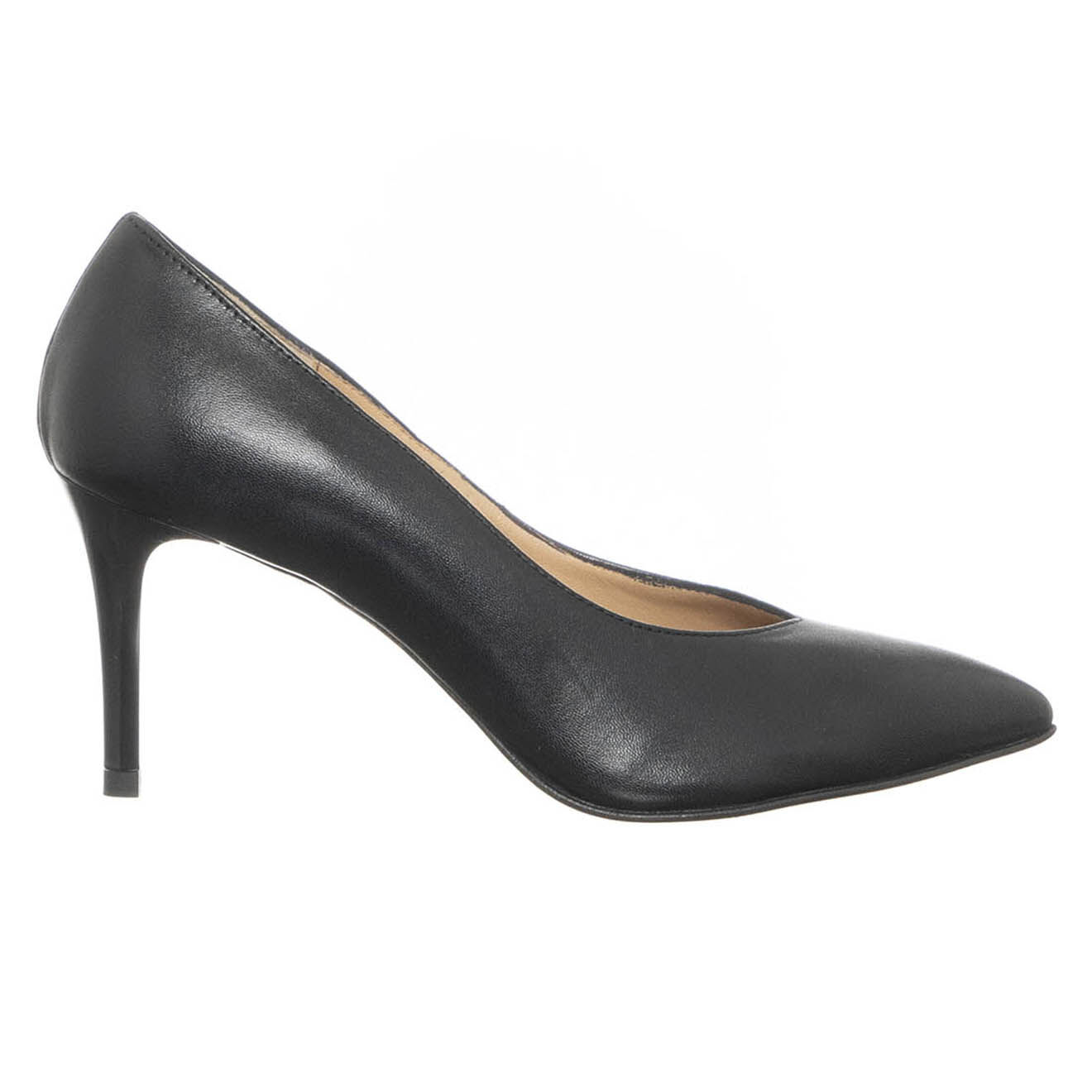 Loretta Pettinari Escarpins en Cuir Silla noirs - Talon 7 cm