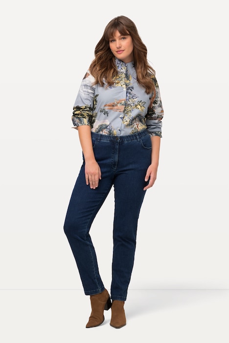 Jeans Sophie, Stickerei, schmales Bein, Komfortbund
