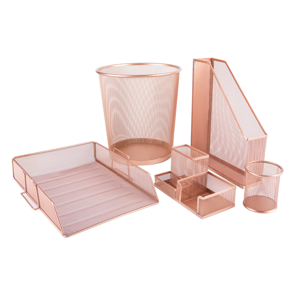 Cesto Papeis Rose Gold