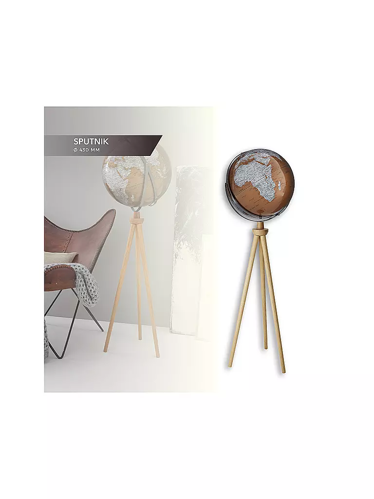 EMFORM Standglobus - Sputnik 43 cm bronze/silber keine Farbe