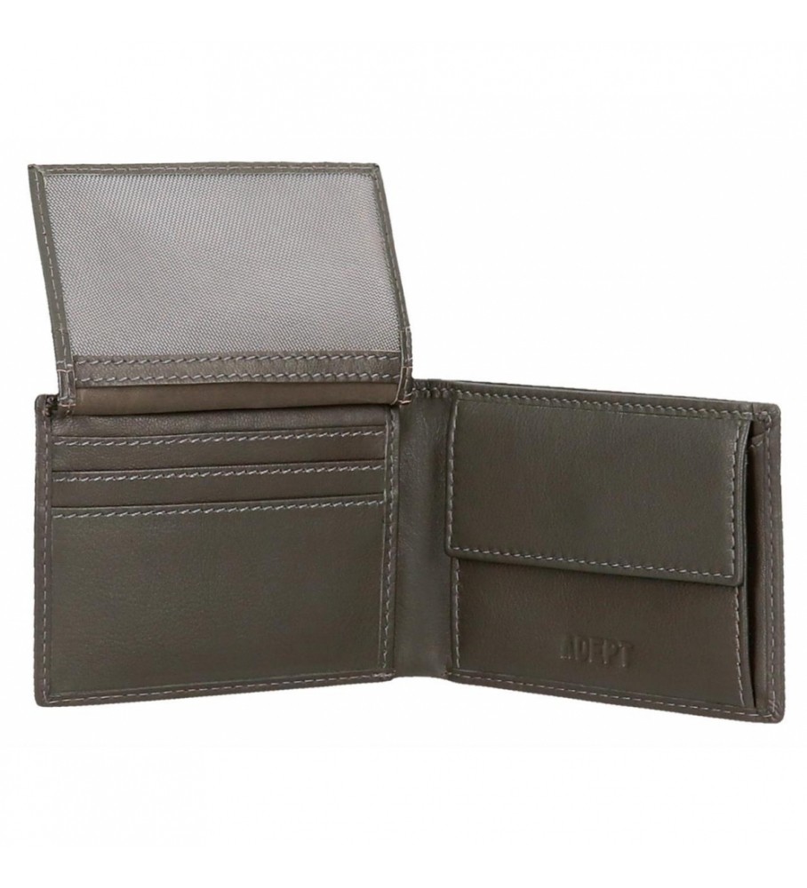 Carteira Joumma Bags Adept Max Antracite - 11x8x1cm -