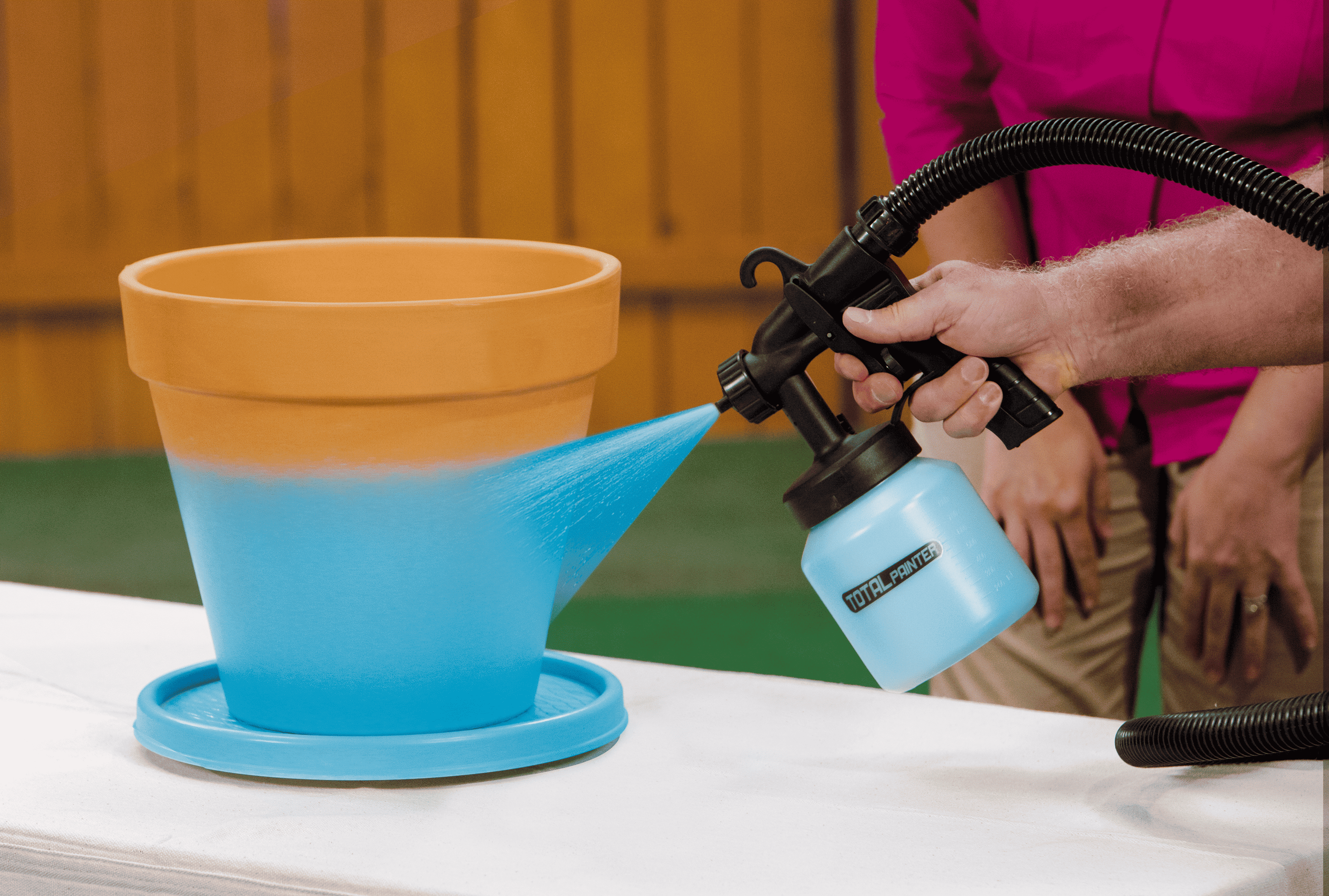 (900W) Total Painter Farbsprühsystem Professionelle Sprayer Sprühpistole mit 3 Präzisionsspritzmuster (VBRVACIND0001)