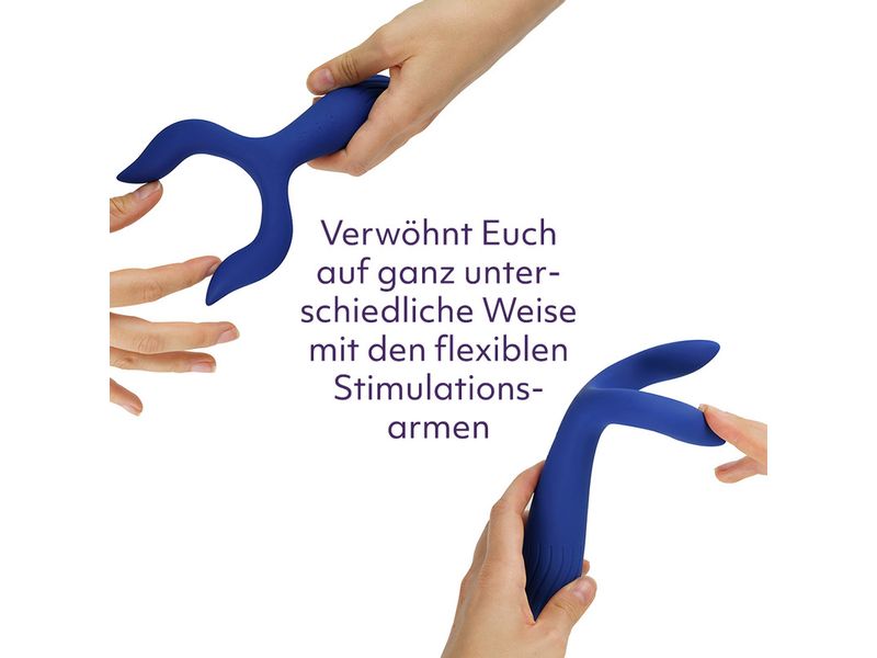 Amorelie Paarvibrator Thrill Innovativer Alleskönner Vibrator, Masturbator, Anal- und Paartoy in einem