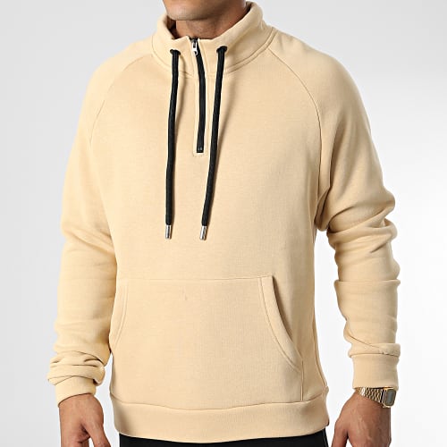Sweat Col Zippé KL-2101 Beige