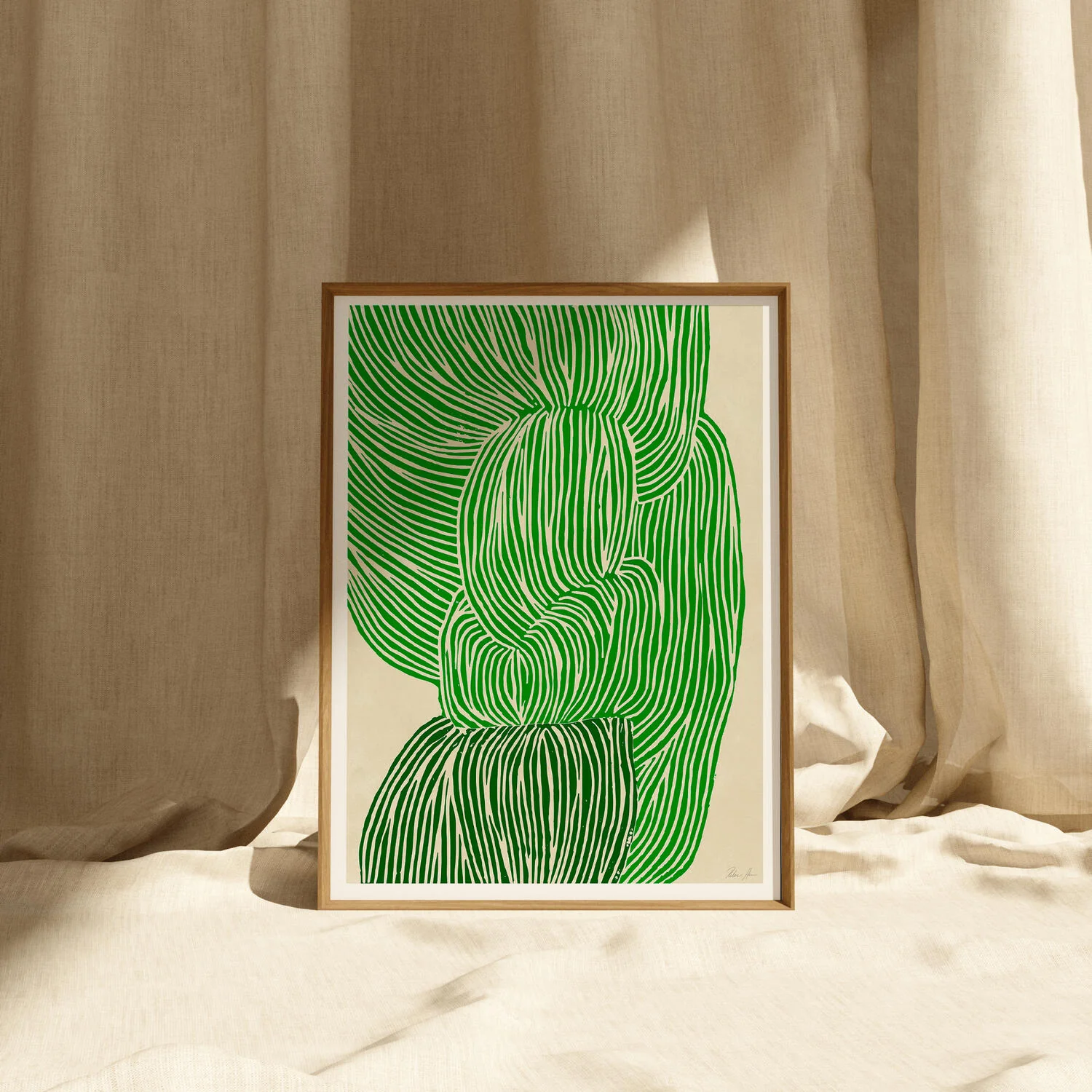 Poster & Frame  The Poster Club x Rebecca Hein Green Ocean plakat