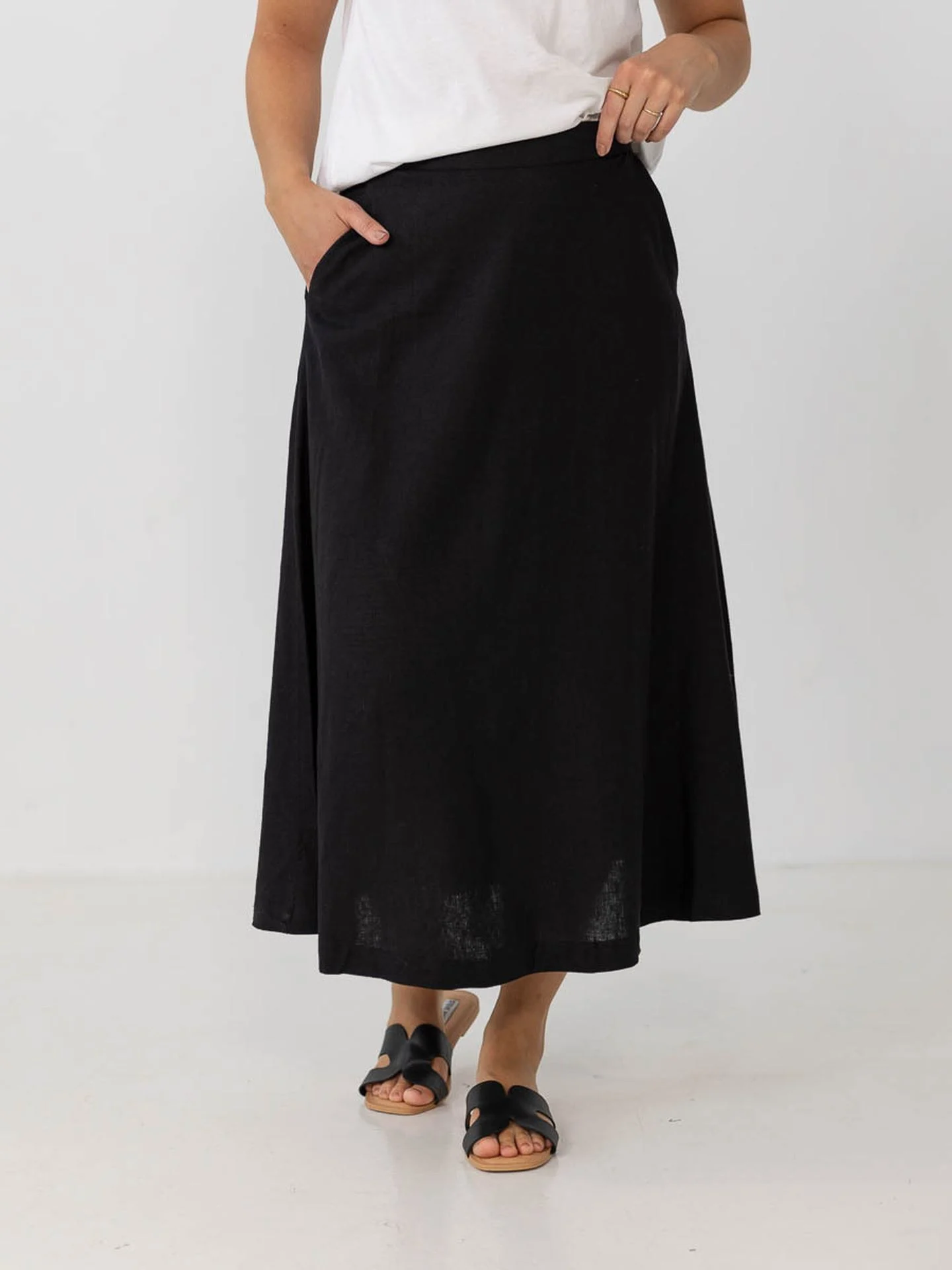 Jovene Ginia High Waisted Long Skirt
