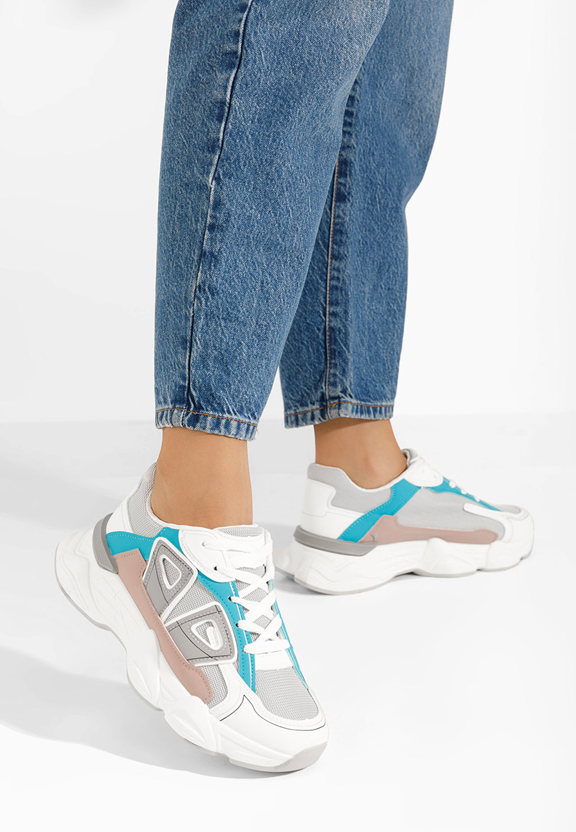 Baskets pour femme blancs Asora