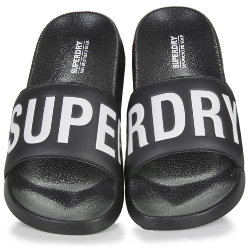 Superdry - Sandales De Piscine Véganes Core - Noir / Blanc