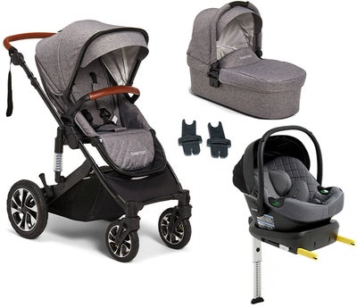 Beemoo Maxi 4 Duovogn Inkl. Beemoo Route Babybilstol & Base, Grey Black/Mineral Gray