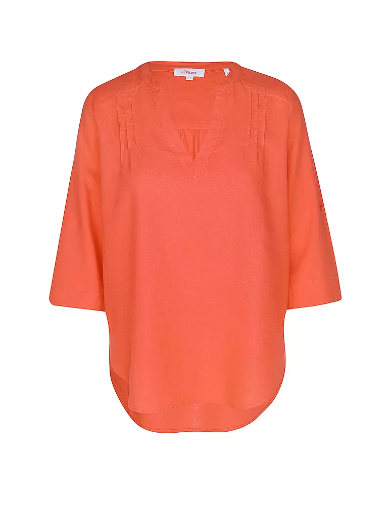S.OLIVER Leinenbluse orange