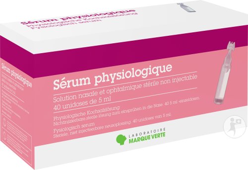 Marque Verte Sérum Physiologique Unidoses 40x5ml