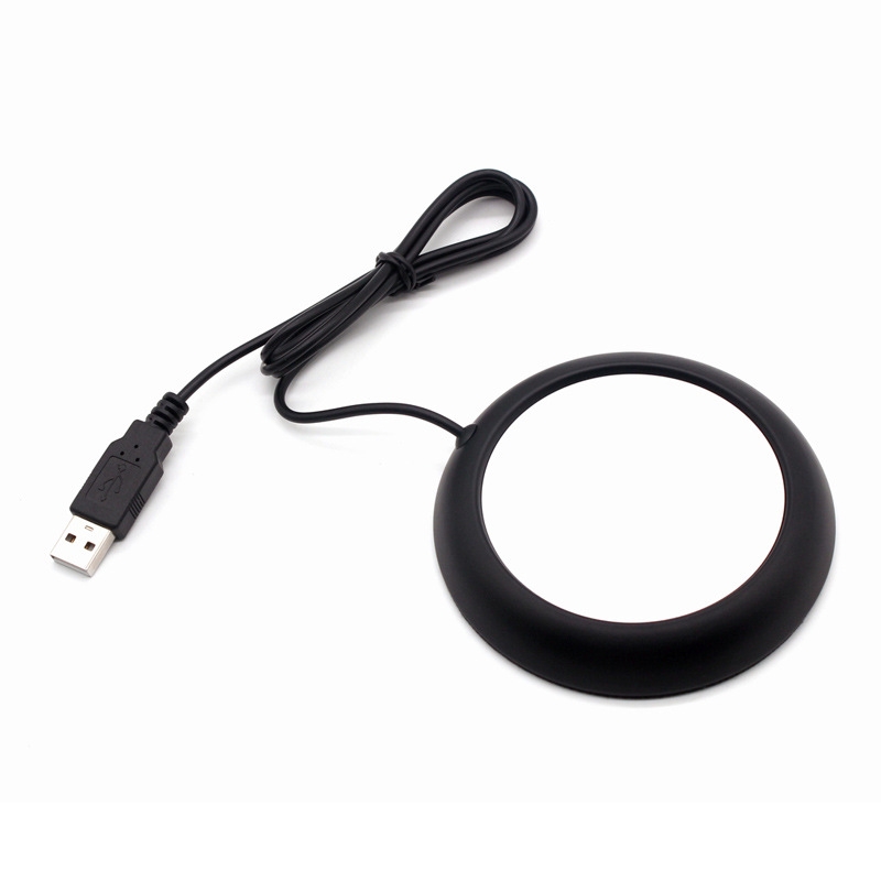 Mini Tassenwärmer Heizplatte mit USB Anschluss für PC / Laptop - Schwarz