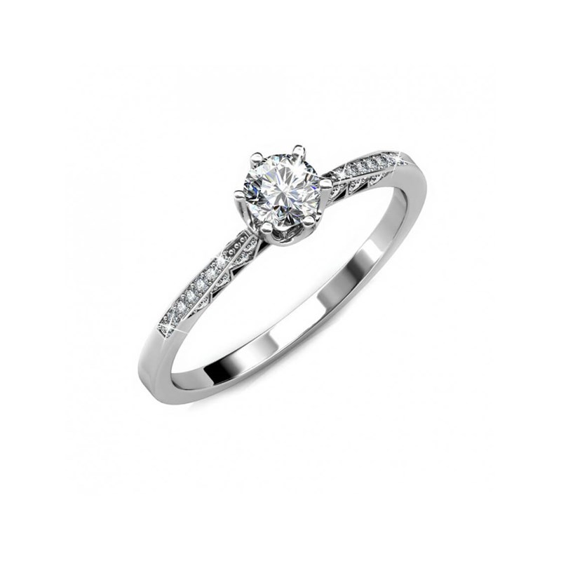 Bague Destiny - Argenté et Cristal