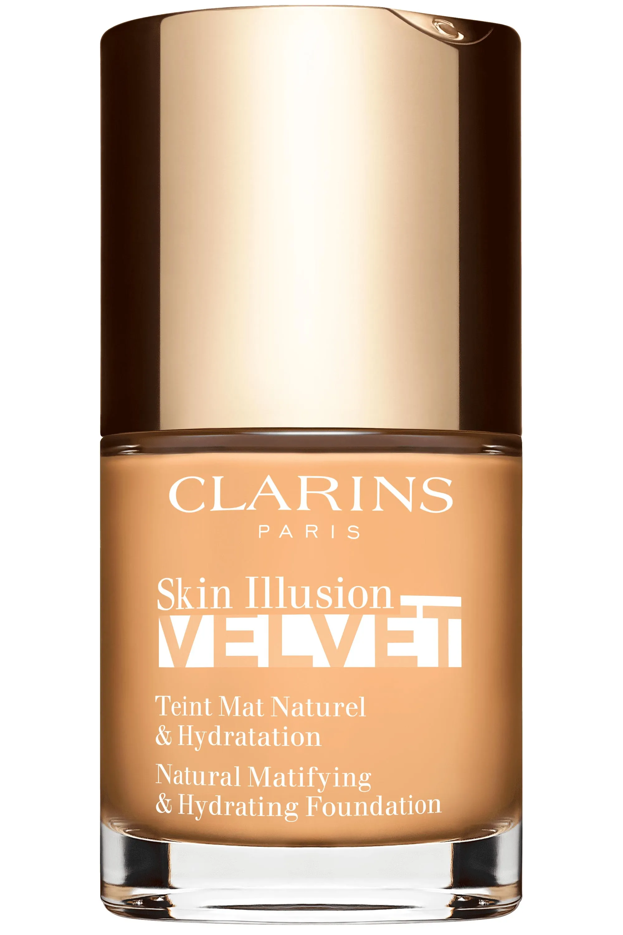 Clarins Fond de teint effet mat naturel & hydratation Skin Illusion Velvet-30 ml