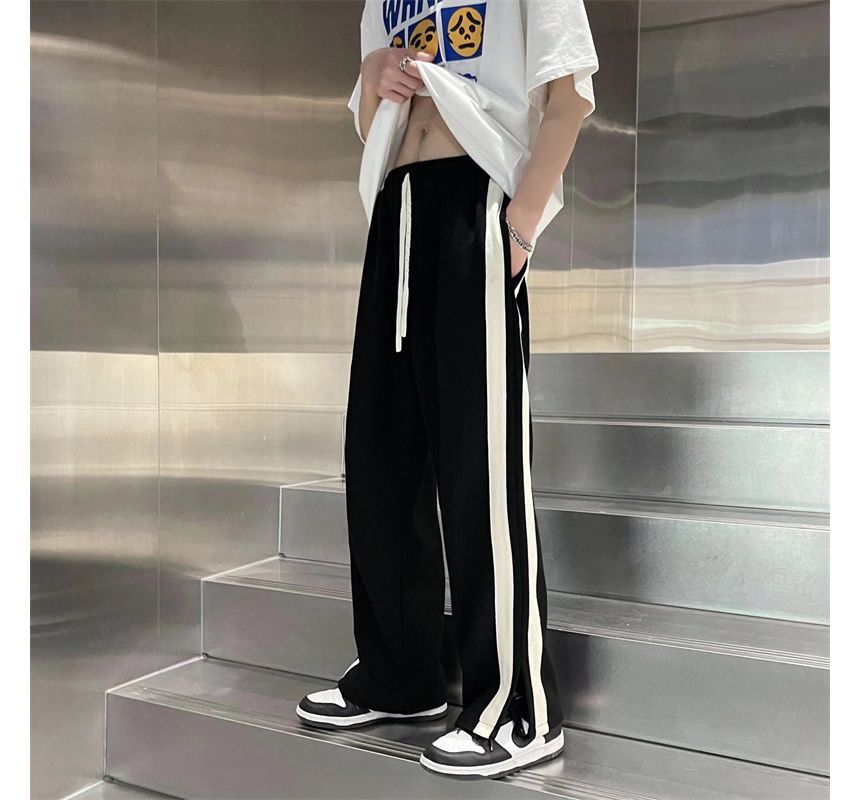 Posive - Tweekleurige rechte broek