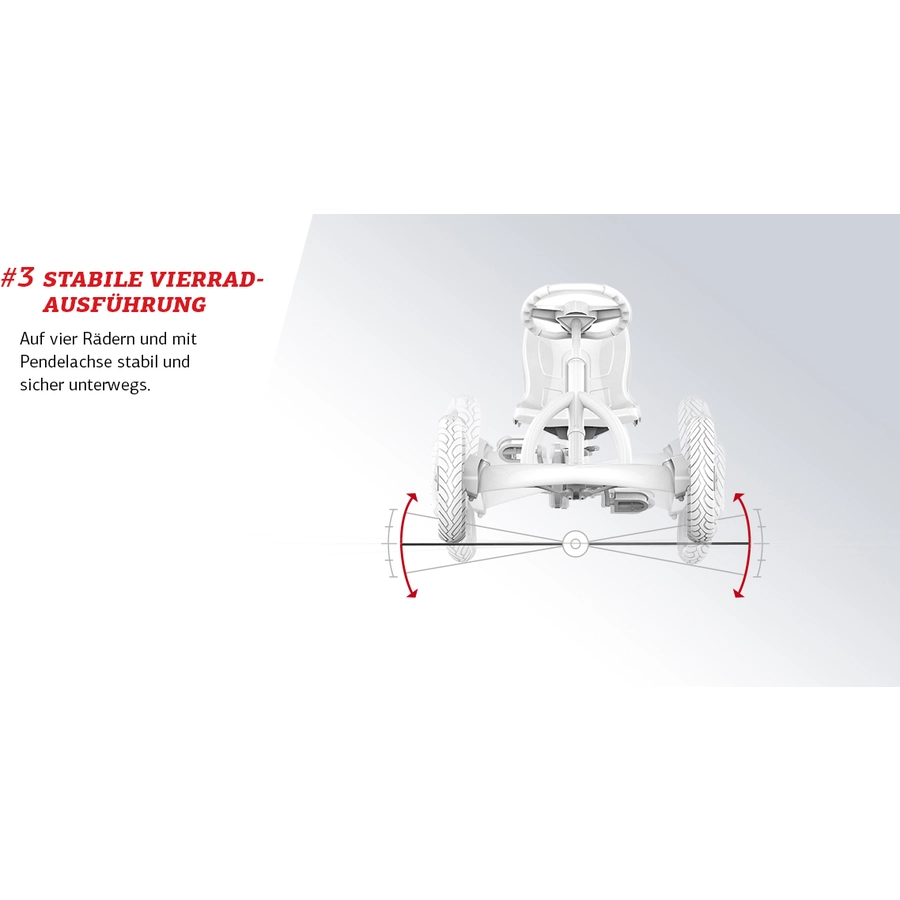 BERG Pedal Go-Kart Buddy Grey Sondermodell - limitiert