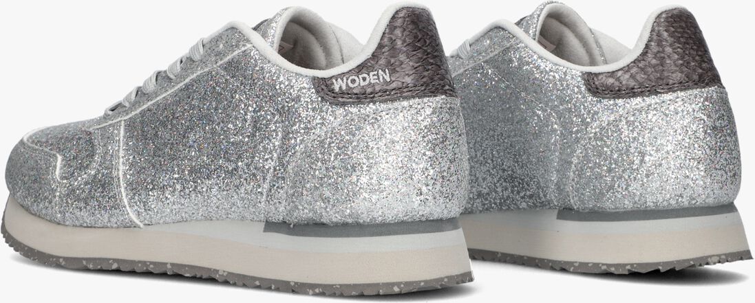 WODEN grijze woden lage sneakers ydun icon glitter