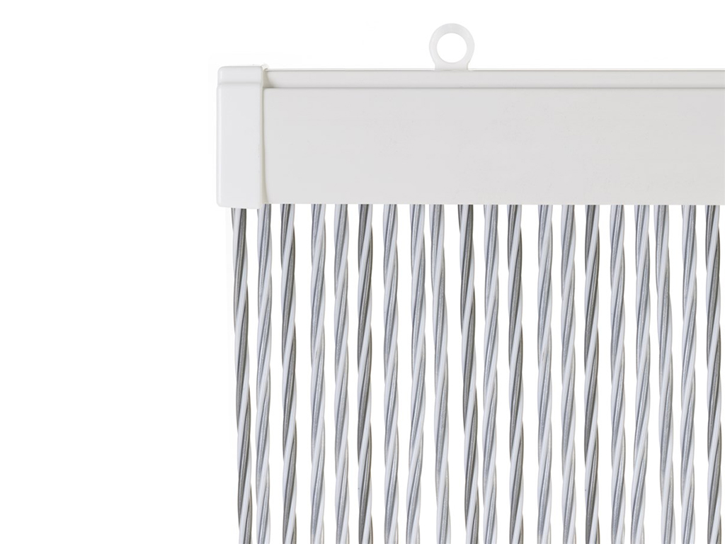 Travellife String 60 x 190 cm wit/grijs deurgordijn