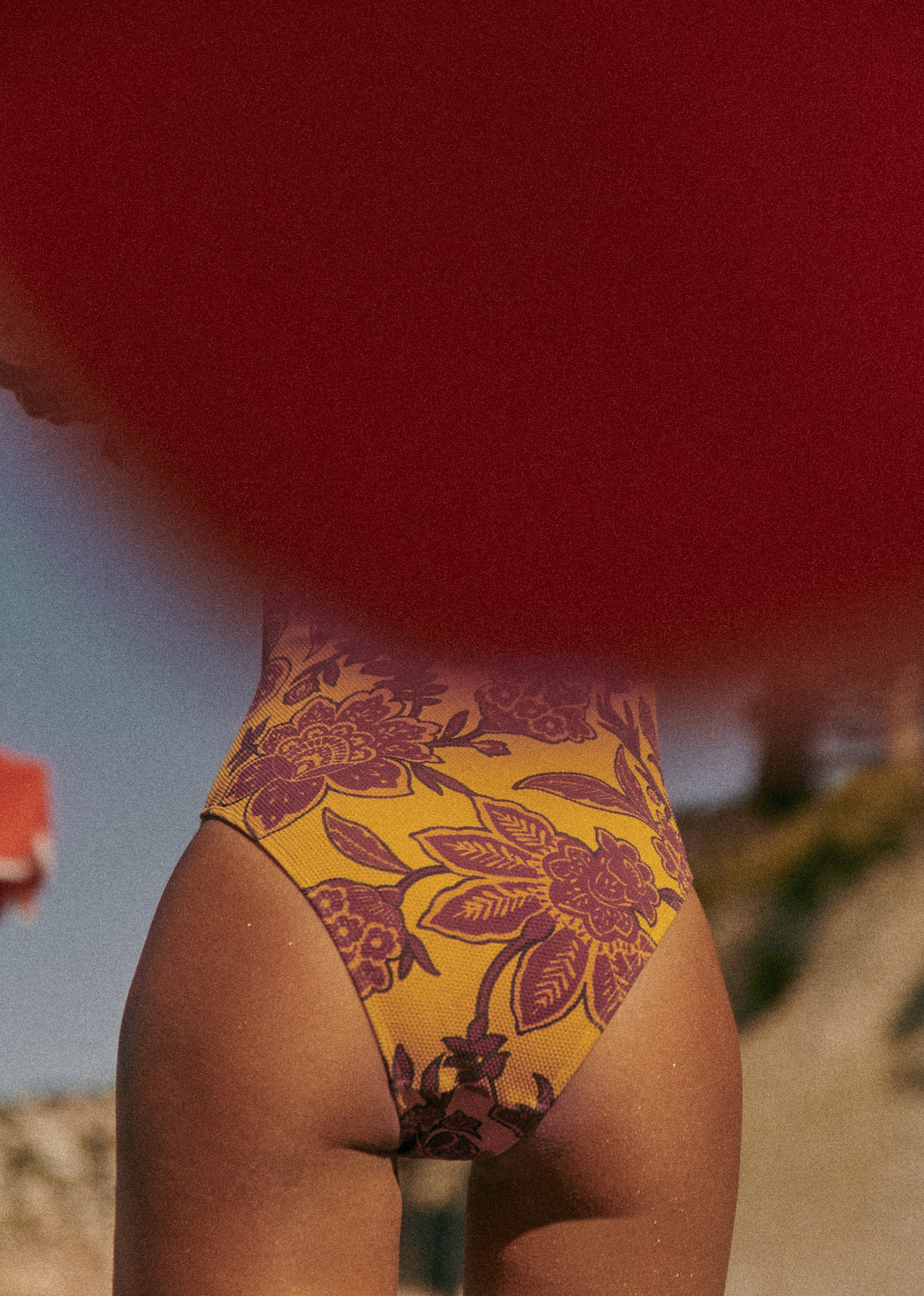 Maillot de bain Été Indien - Sézane x Ysé - Fleurs fond ocre - E-SHOP/LE BAIN 5905688