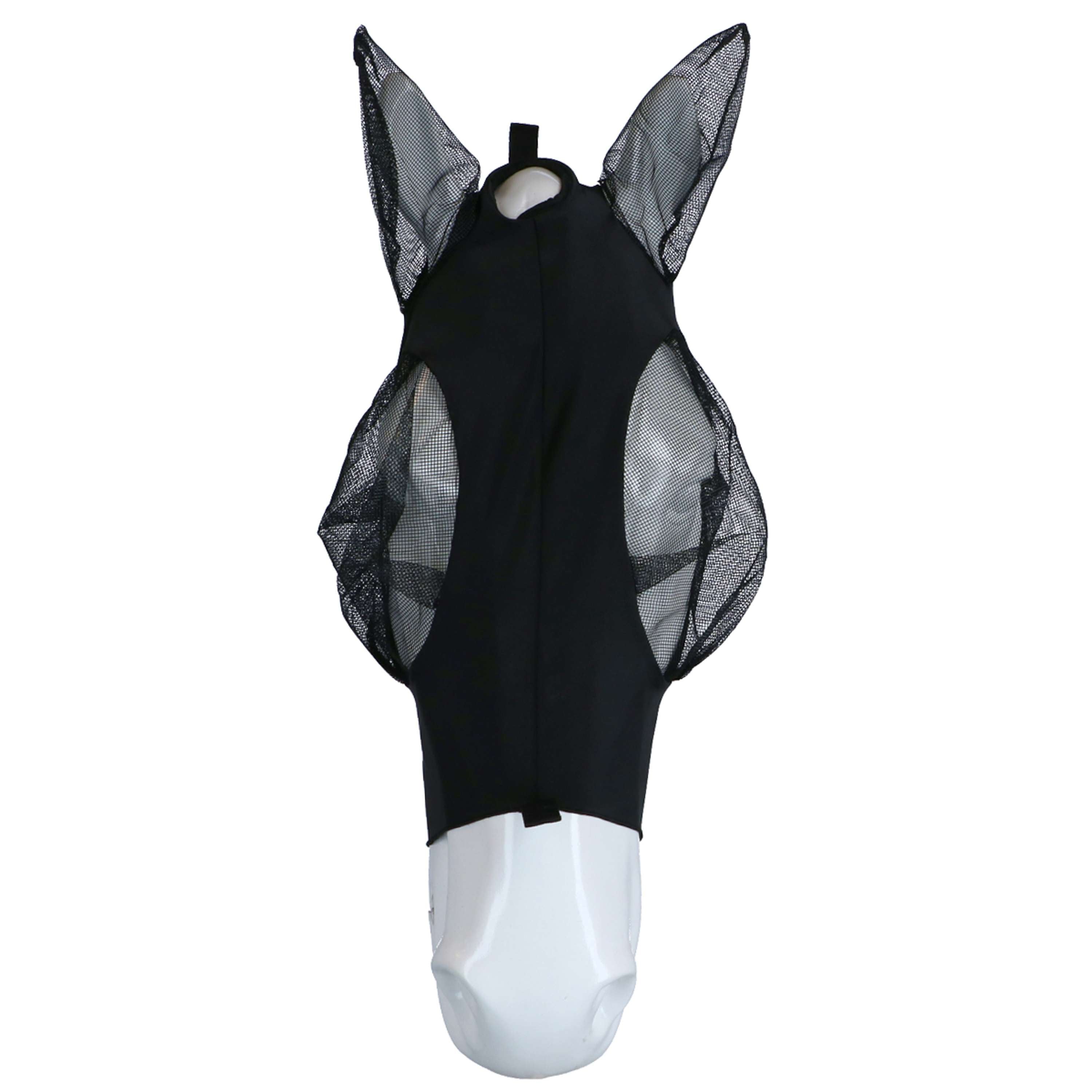 WeatherBeeta Vliegenmasker Deluxe Stretch Bug met Oren Zwart