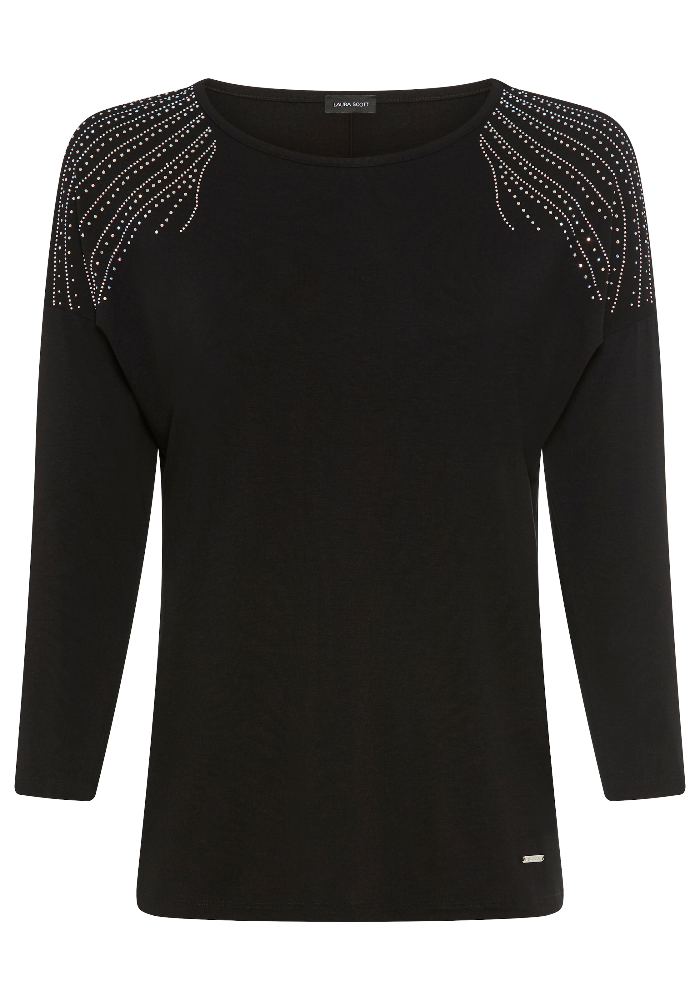 Laura Scott 3/4-Arm-Shirt , mit Glitzersteinchen-Detail - NEUE KOLLEKTION
