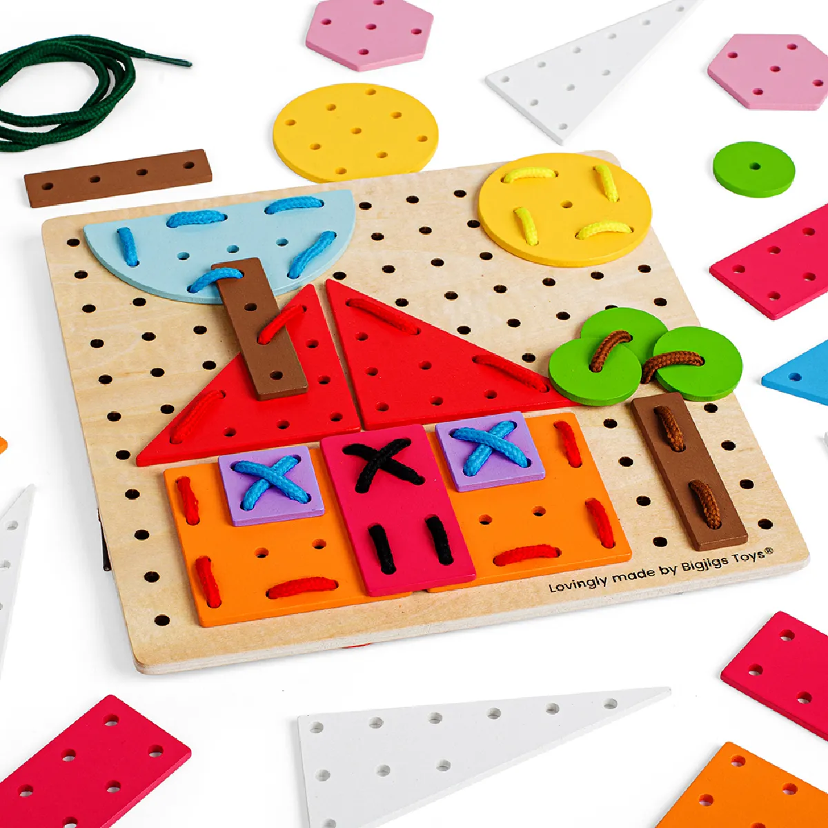 BIGJIGS TOYS Jouet Géométrique de Dentelle