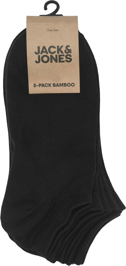 Jack & Jones JACBASIC BAMBOO SHORT SOCK 5 PACK Black/black - black - black - black
