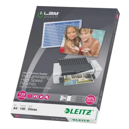 Leitz 74300002 iLAM Heißlaminierfolien Speed, A4, 125 mic