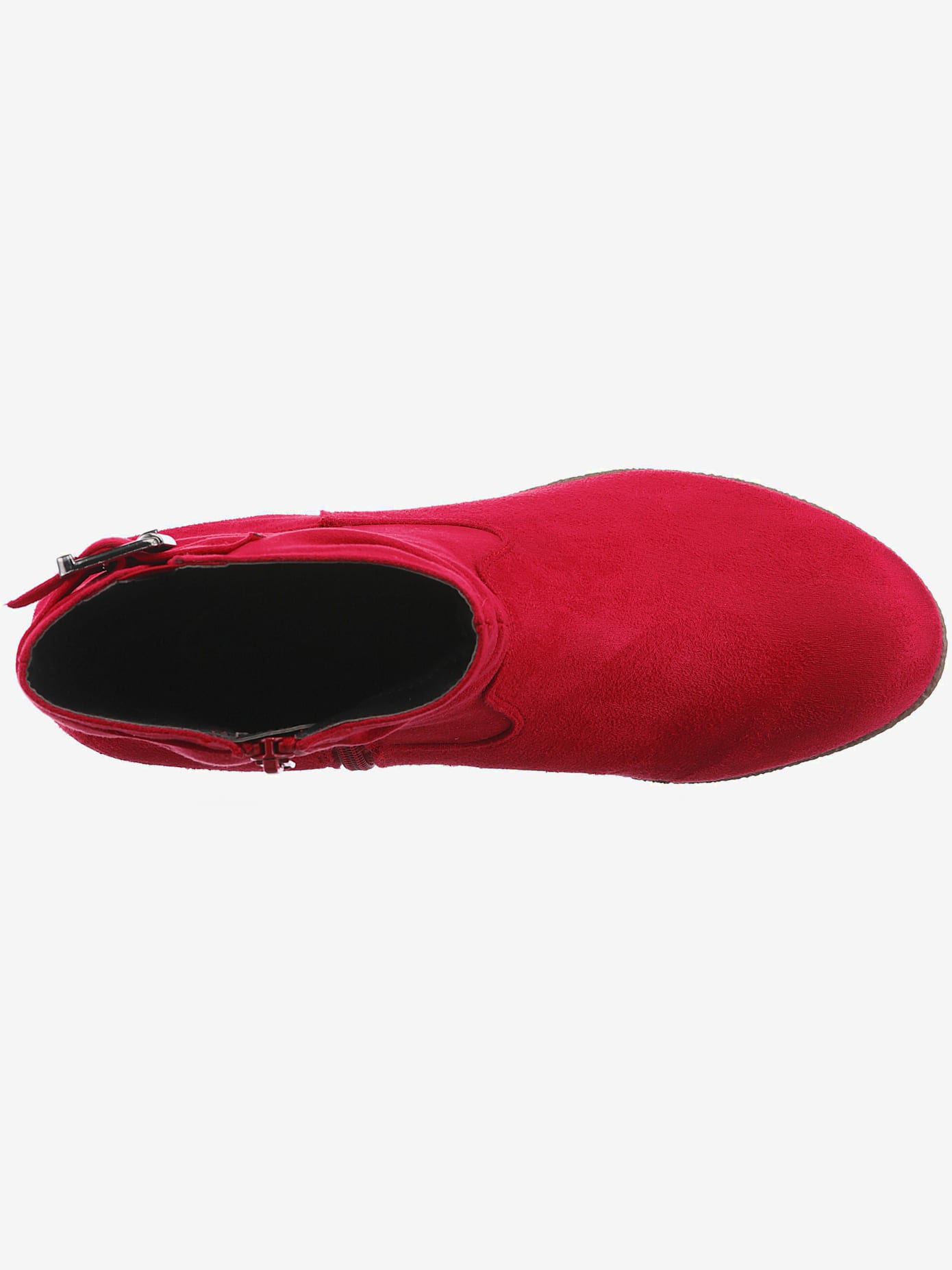Bottines compensées classiques, textile doux, imitation cuir velours