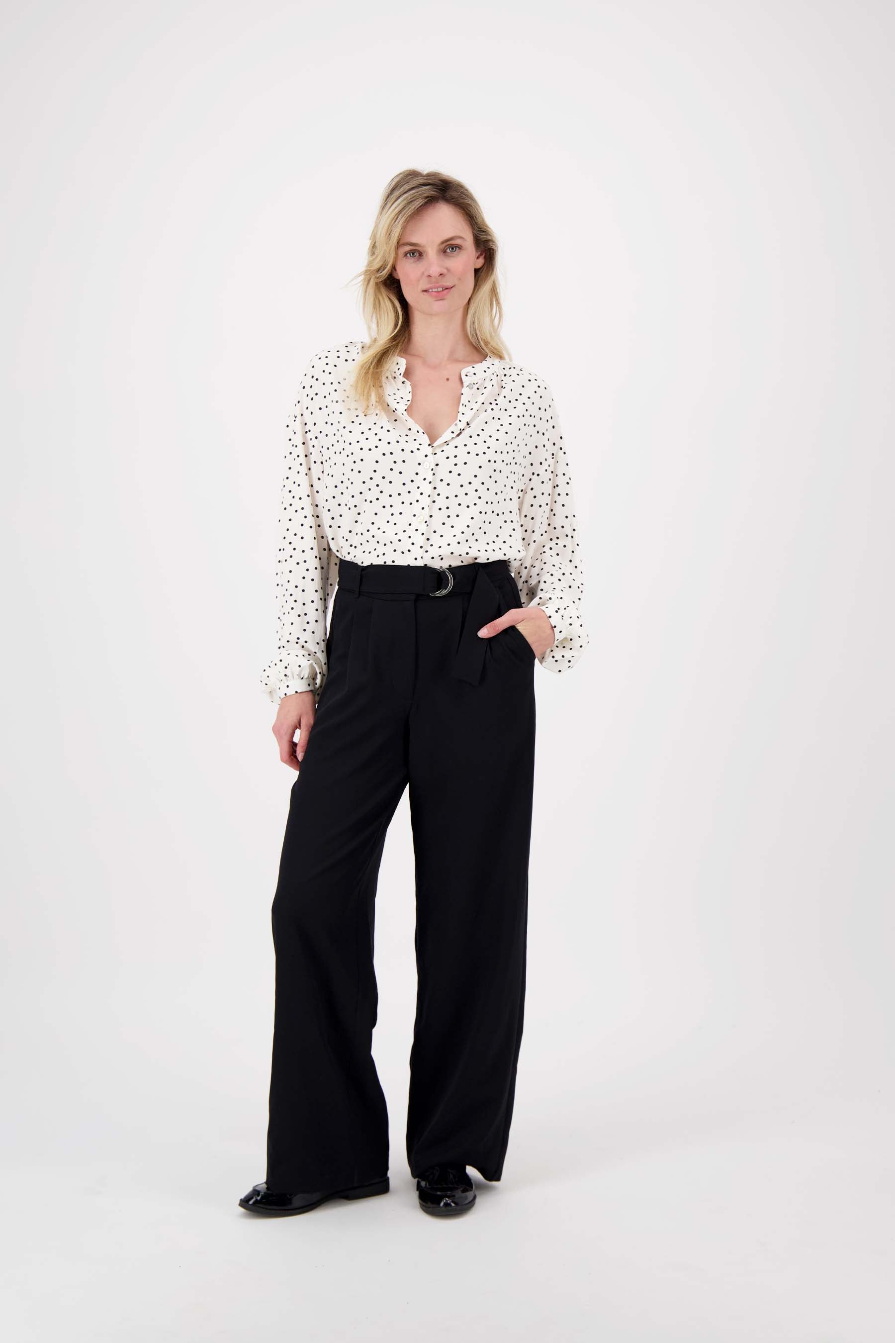 polkadot blouse
