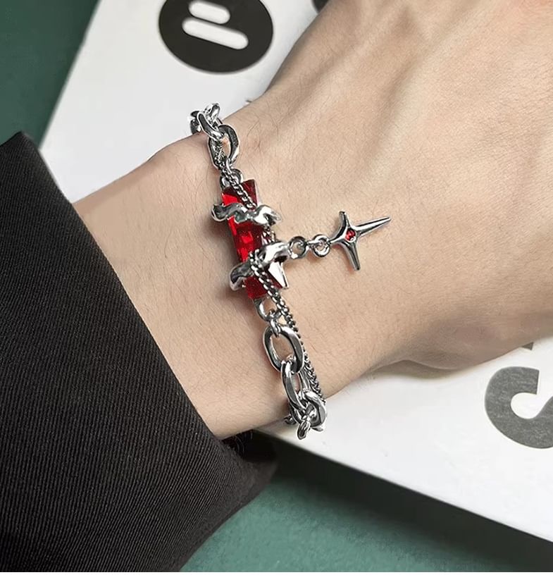 Lilafey - Armband met strass-legering