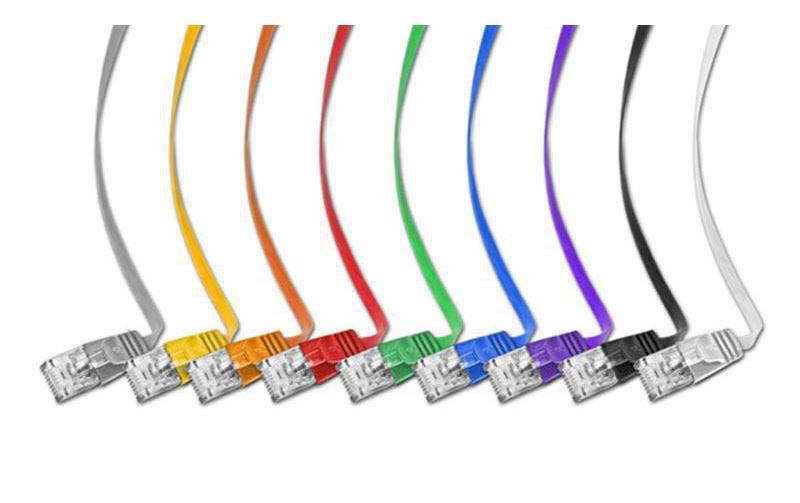 Slimpatchkabel RJ-45 - RJ-45, Cat 6, UTP, 10 m, BlauUnscreened/Unshielded Twisted-Pair-Kabel (UTP) mit Klinkenschutz