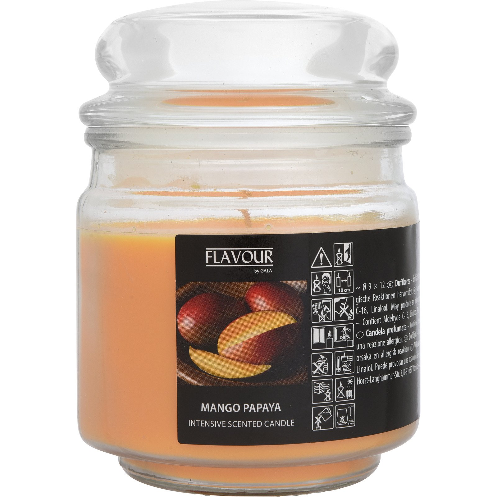 Duftkerze im Glas Mango-Papaya, 250 g