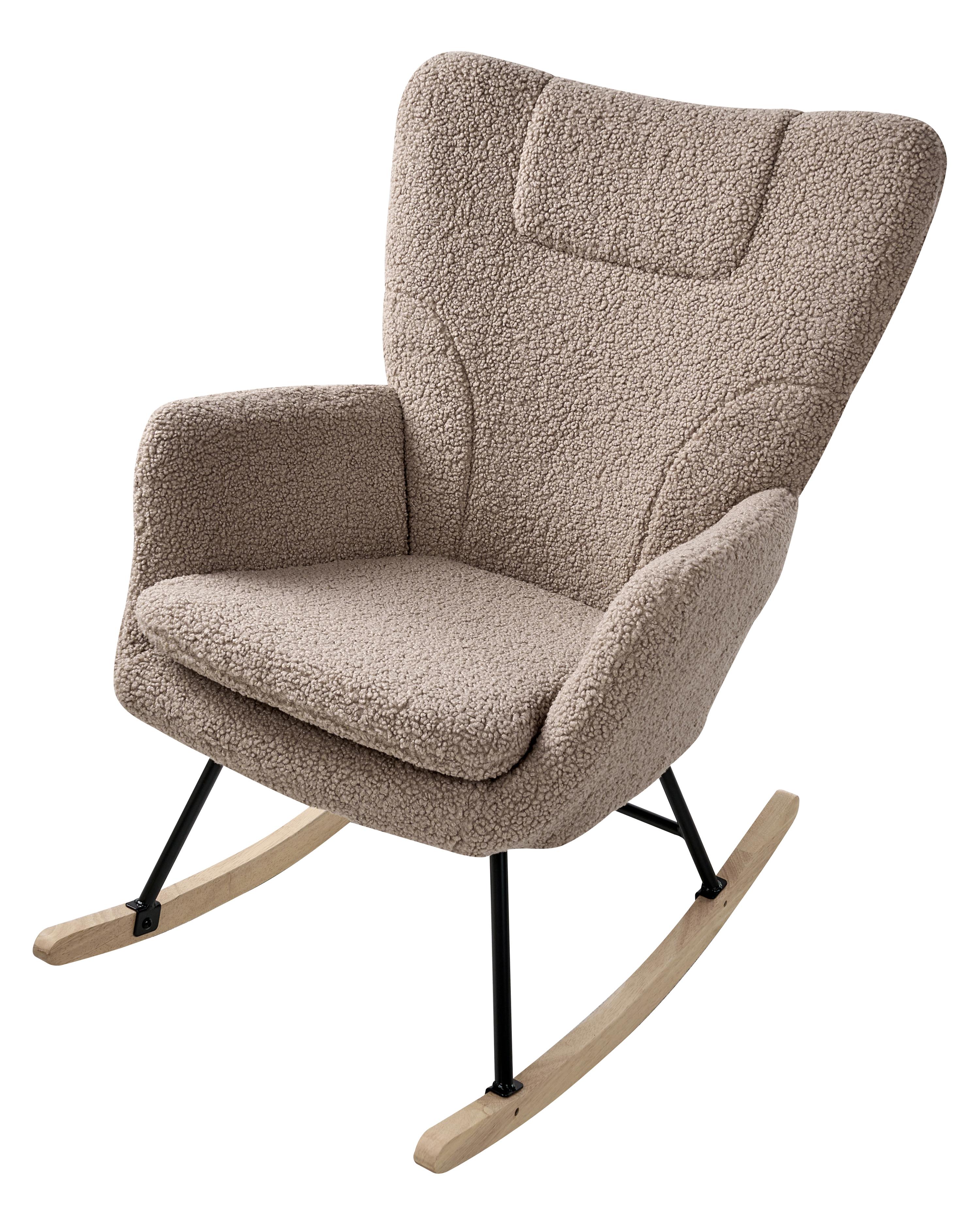 Schommelstoel SANDVE Bouclé Taupe