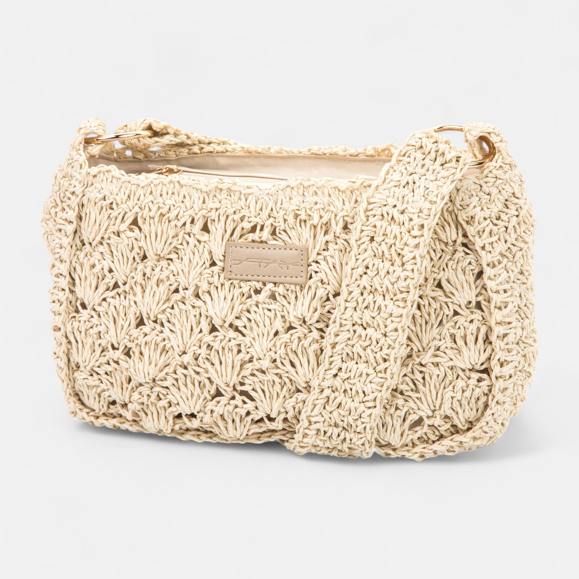 Sac à main beige