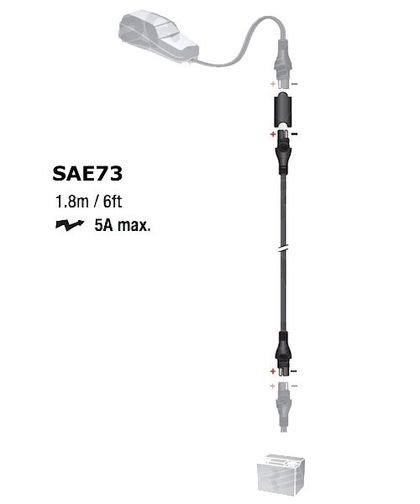 Chargeur Tecmate O-3 CONNECTEUR SAE Universel