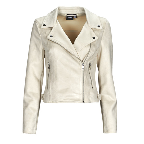 Vero Moda - VMJOSE AW23 SHORT FAUX SUEDE JACKET NOOS - Beige