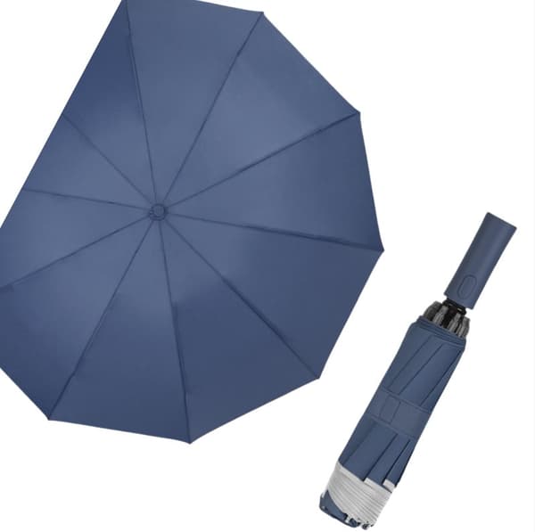 INF Reflekterende stripe sammenleggbar paraply for regn eller solskinn
