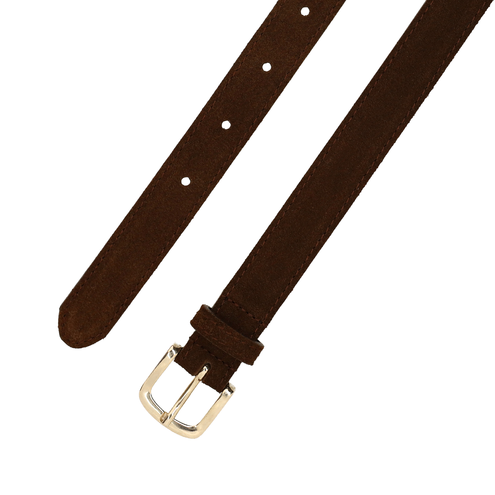Donker bruine suède riem
