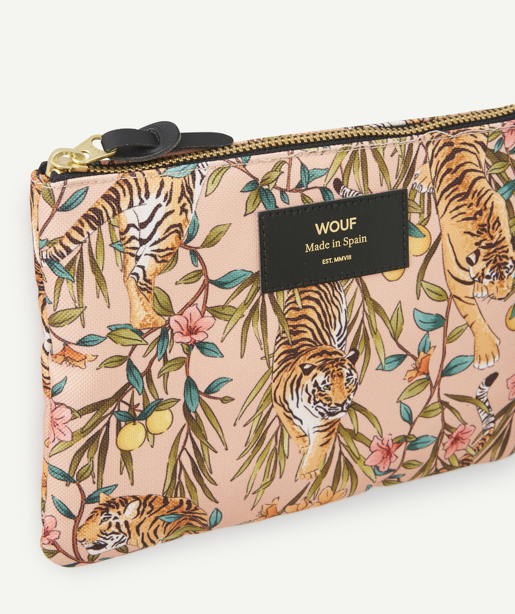 WOUFPOCHETTE EN PLASTIQUE RECYCLÉ IMPRIMÉE TIGRES