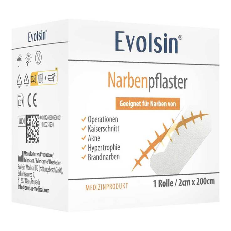 Evolsin Narbenpflaster 2,5cm x 200cm, 1 St