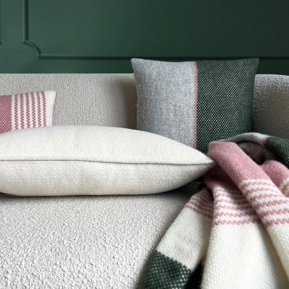 Malagoon Festivity Wool Plaid - Dawn Pink
