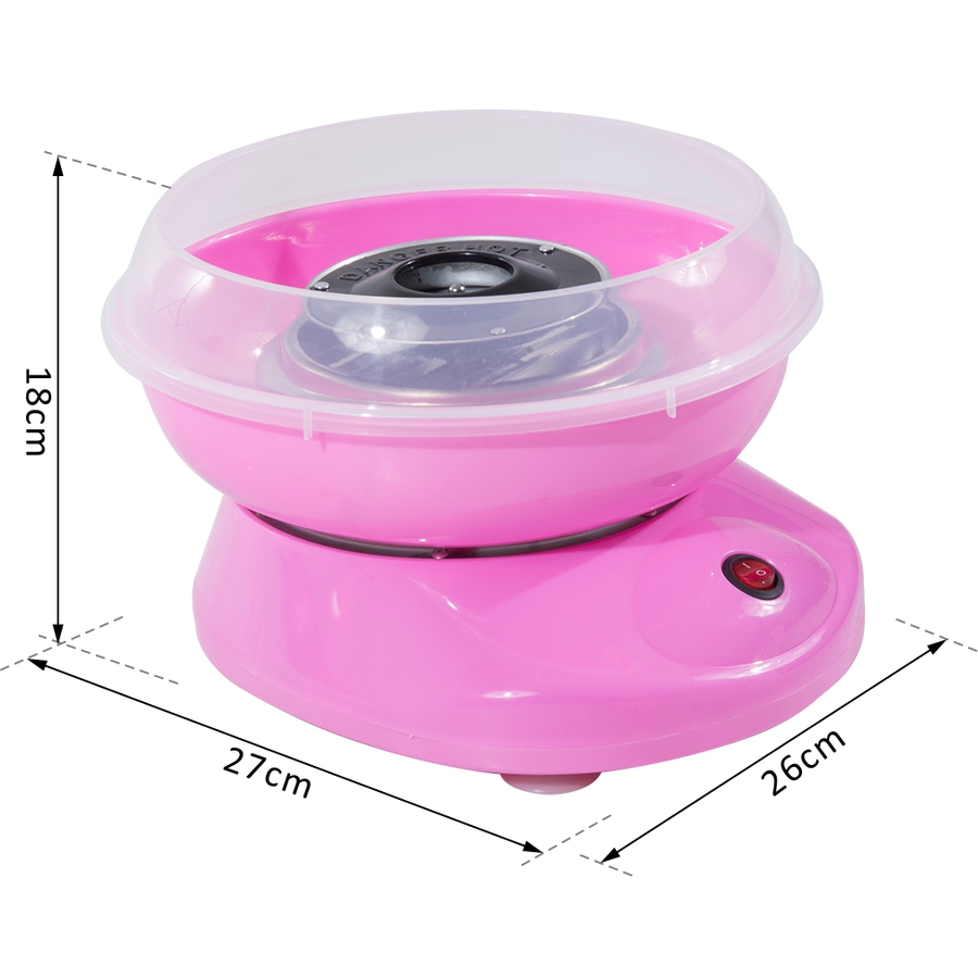 HOMCOM Zuckerwattemaschine rosa