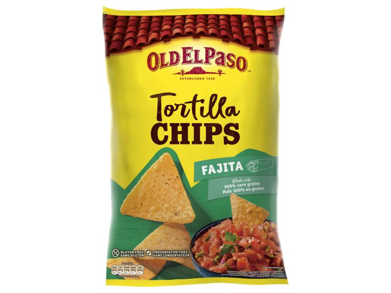 Old El Paso Tortilla Chips Fajita 185 g Maischips mit Fajita-Geschmack