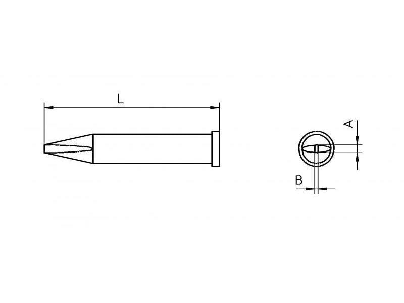 Weller Lötspitze XT A Meisselform 1.6 mm Ersatzspitze
