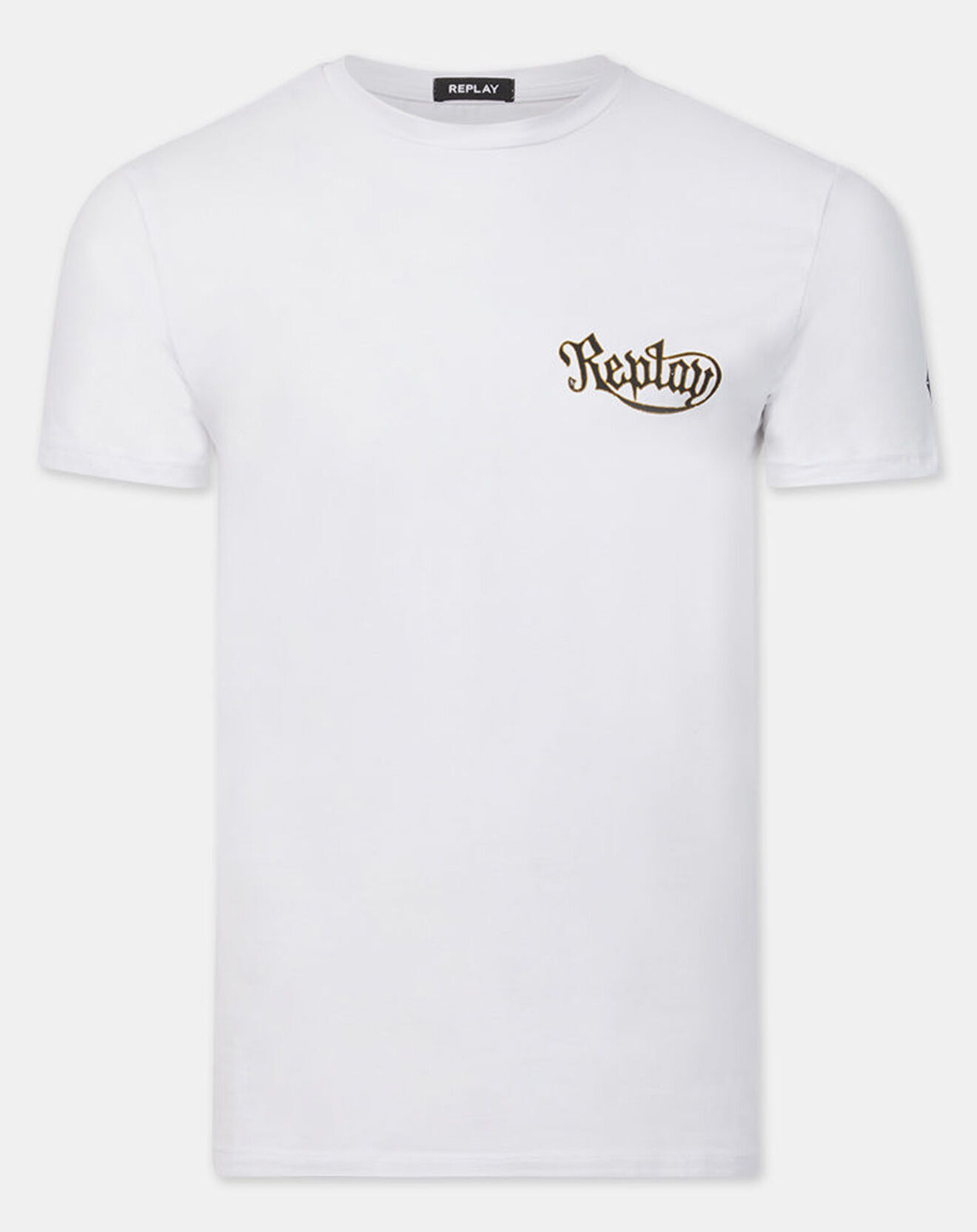 Replay T-Shirt casque bike blanc