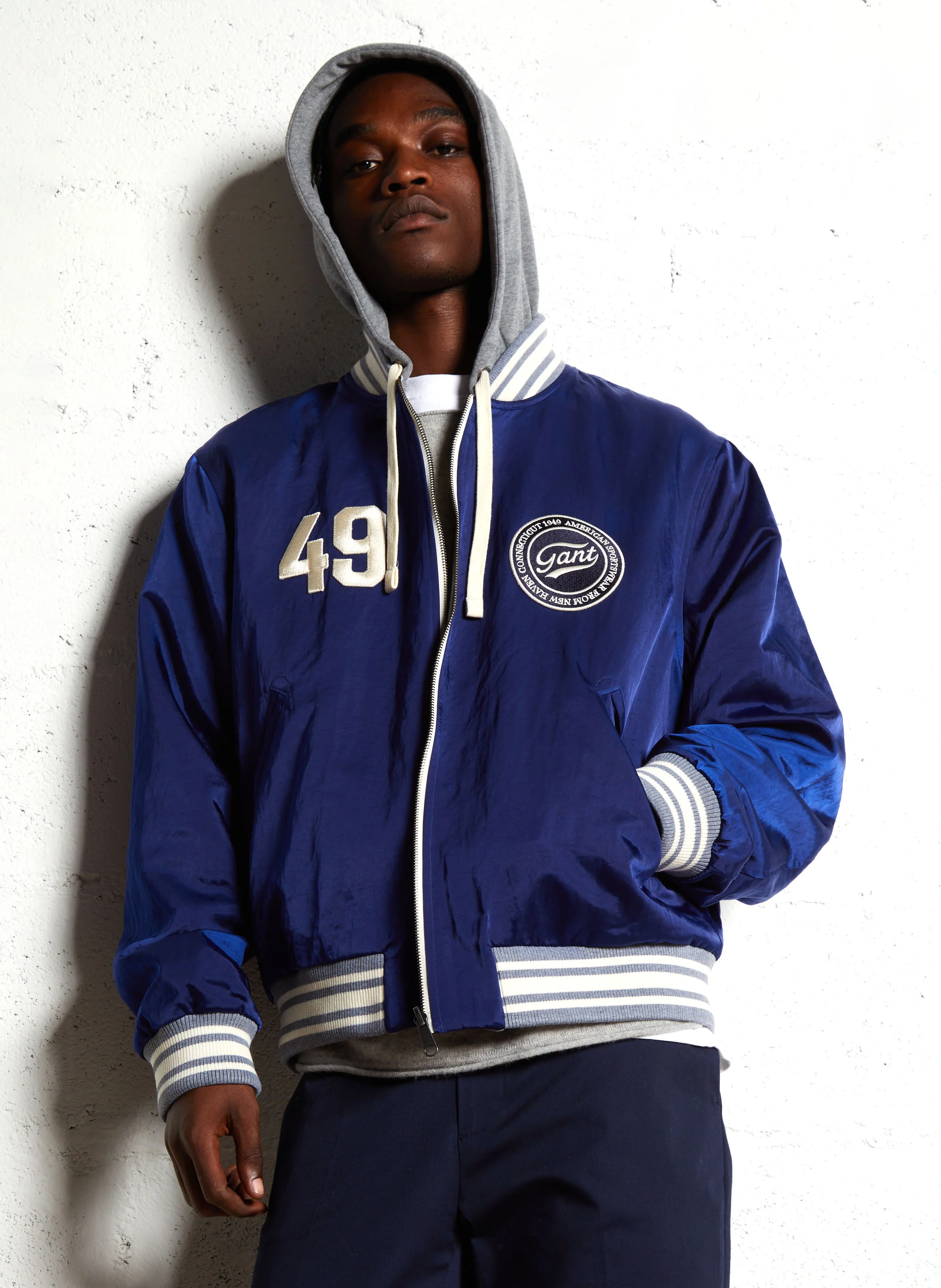 Veste à capuche réversible| Bleu