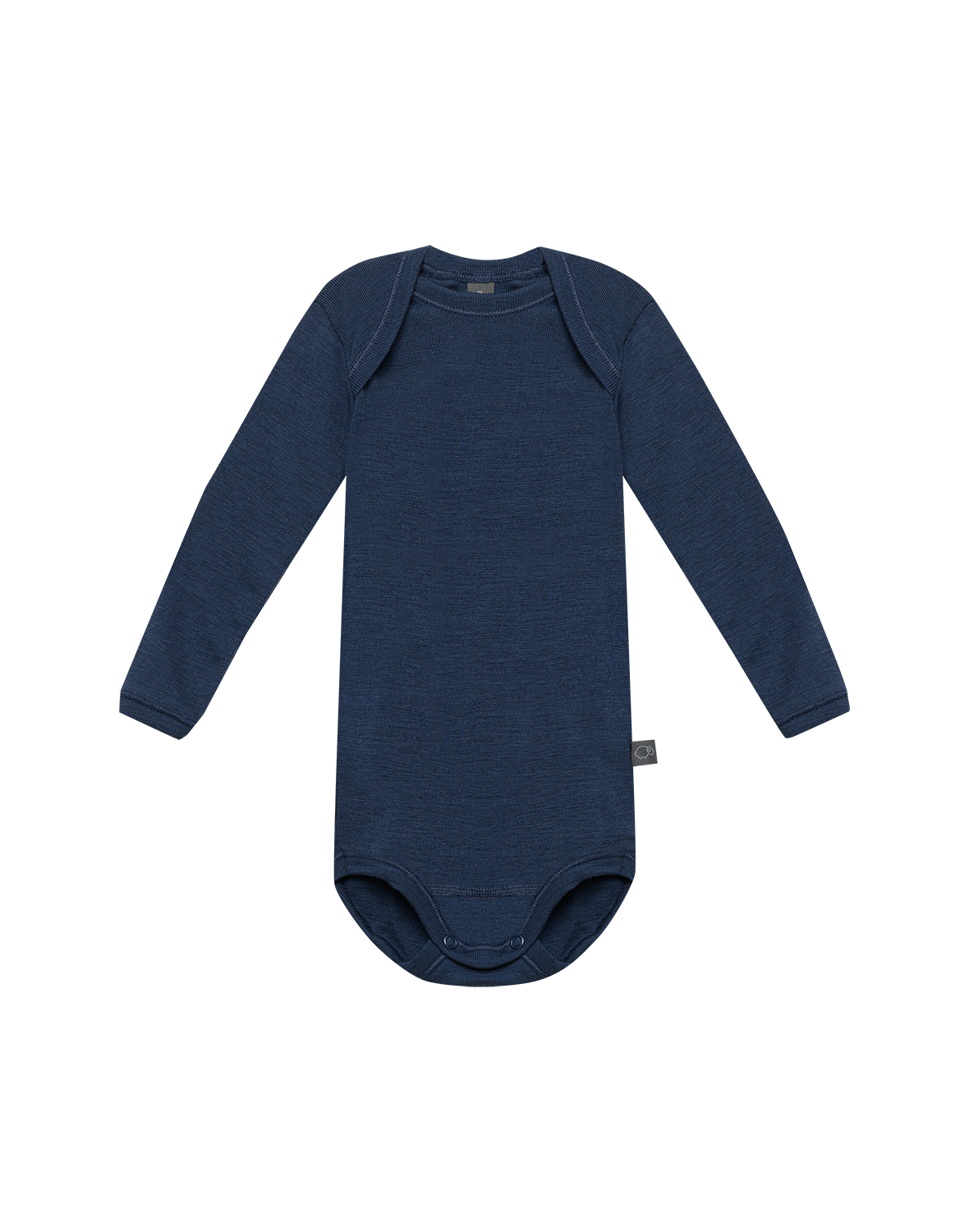 Romper met lange mouw van merinowol voor baby's